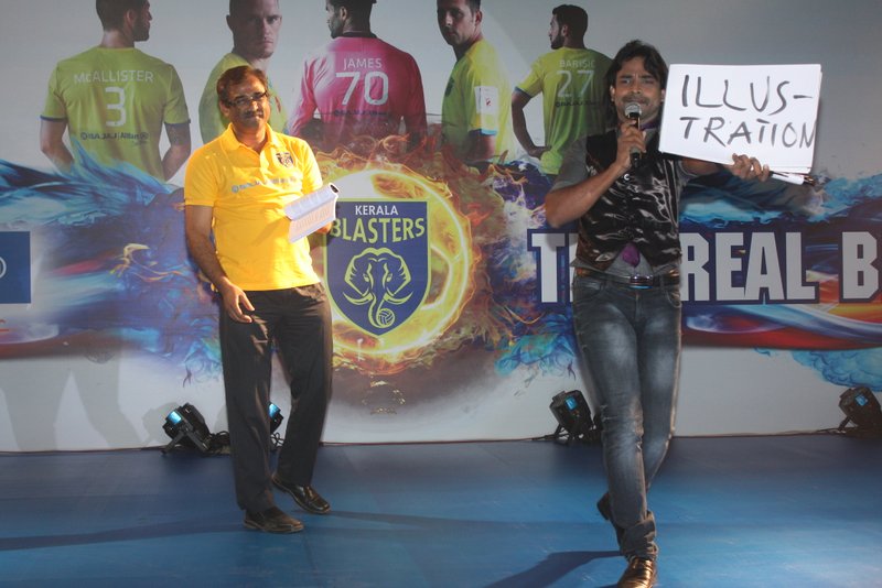 mentalist show for kerala blasters team in kochi by Aladin mentalist show for kerala blasters team in kochi by Aladin